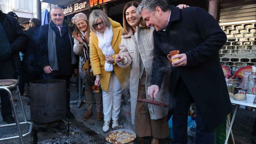 La presidenta de Cantabria, María José Sáenz de Buruaga, en la celebración de San Sebastián