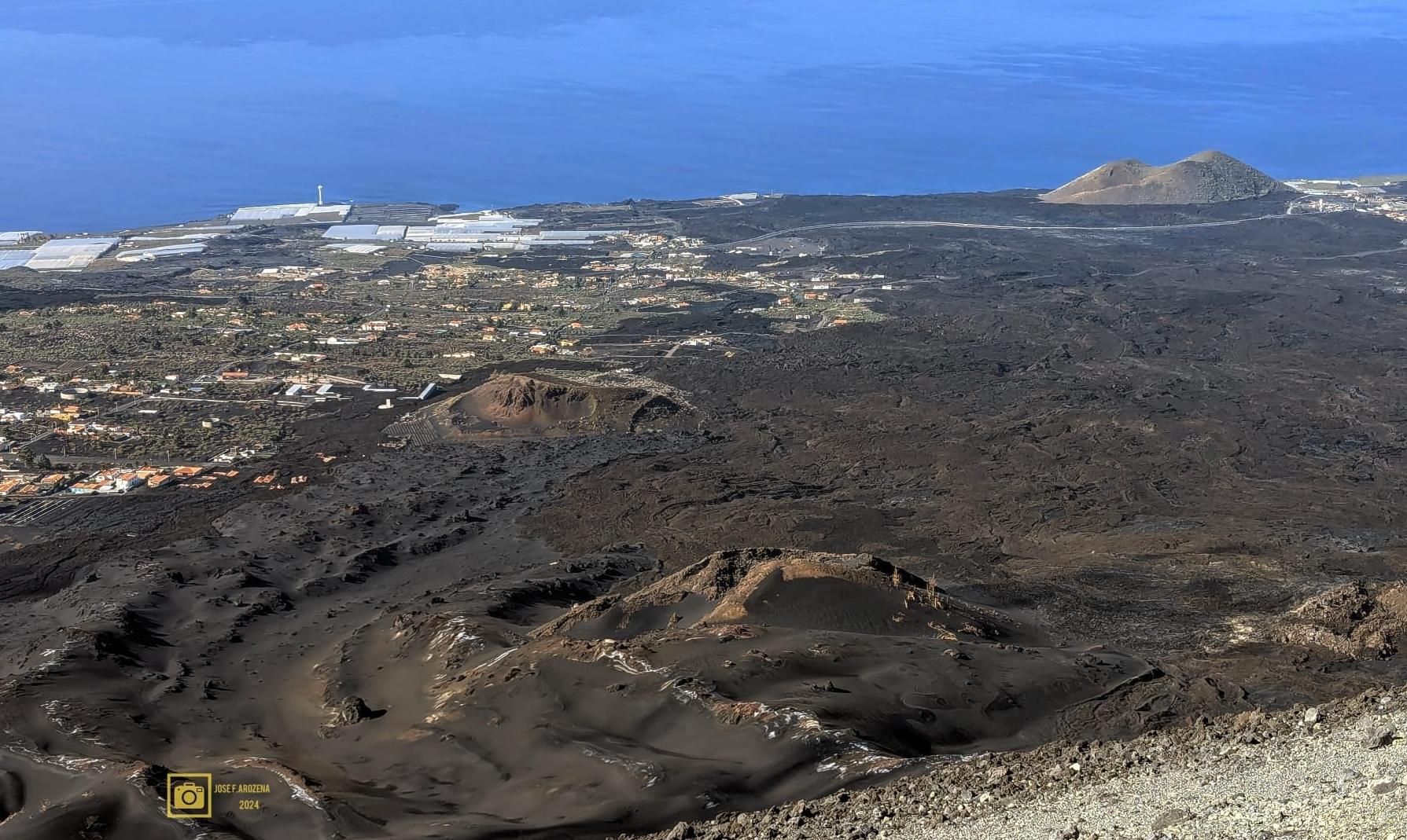Zona afectada por el volcán. JOSÉ F. AROZENA