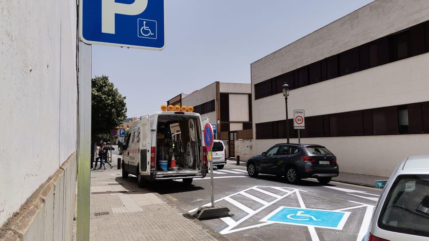 Aparcamientos para personas con movilidad reducida en La Laguna