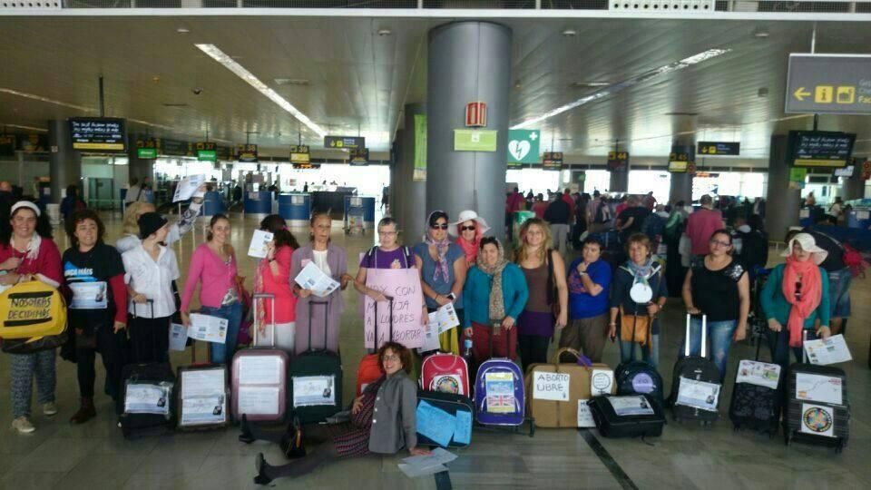 'PPes´ABORTOUR' en el Aeropuerto de Fuerteventura.
