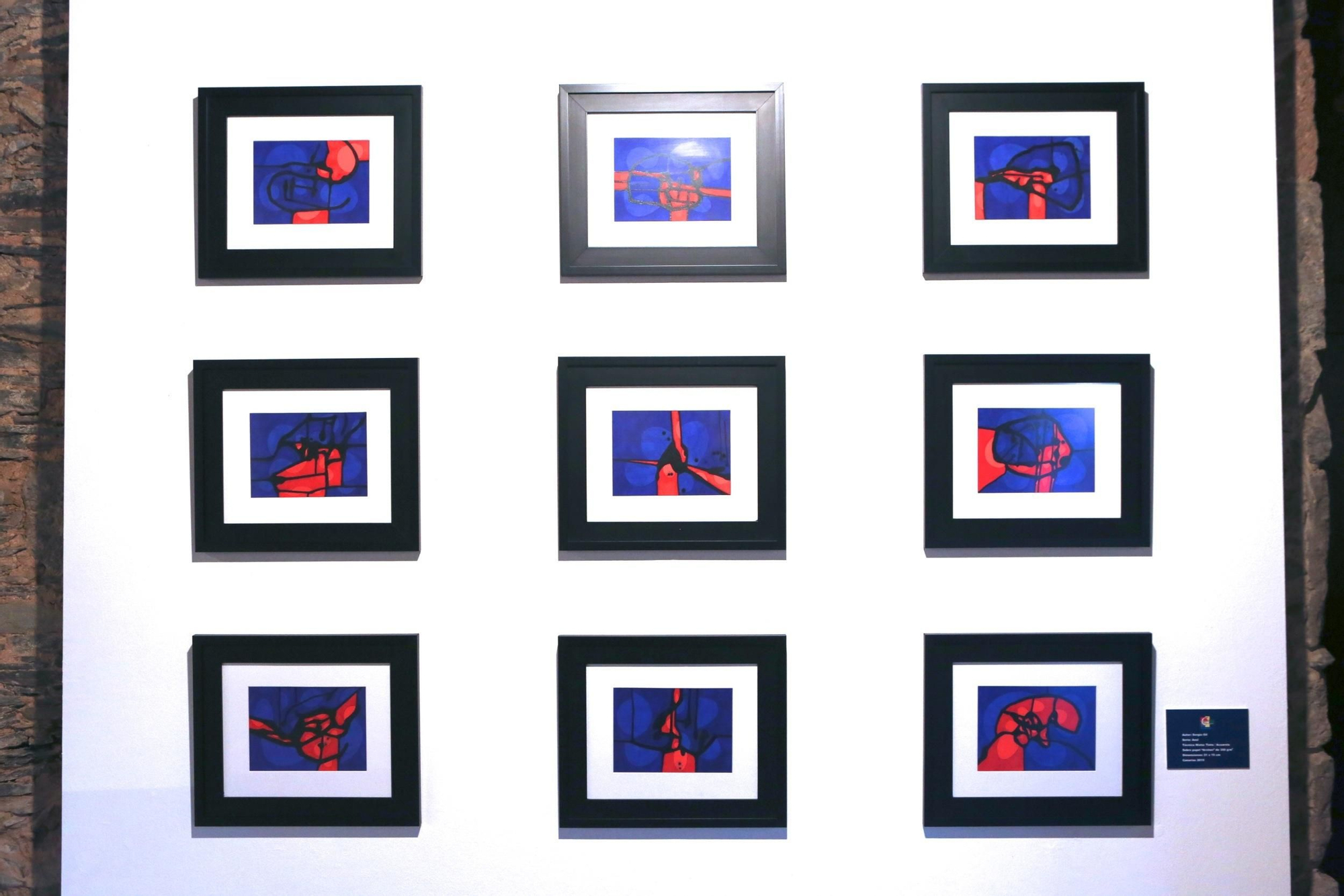 Exposición 'Obra sobre papel' del artista Sergio Gil en la sala de exposiciones 'Casa Condal', San Fernando de Maspalomas. (ALEJANDRO RAMOS)