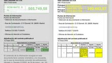 Los dos contratos publicados en el Portal de Transparencia de la Comunidad de Madrid / David Velasco