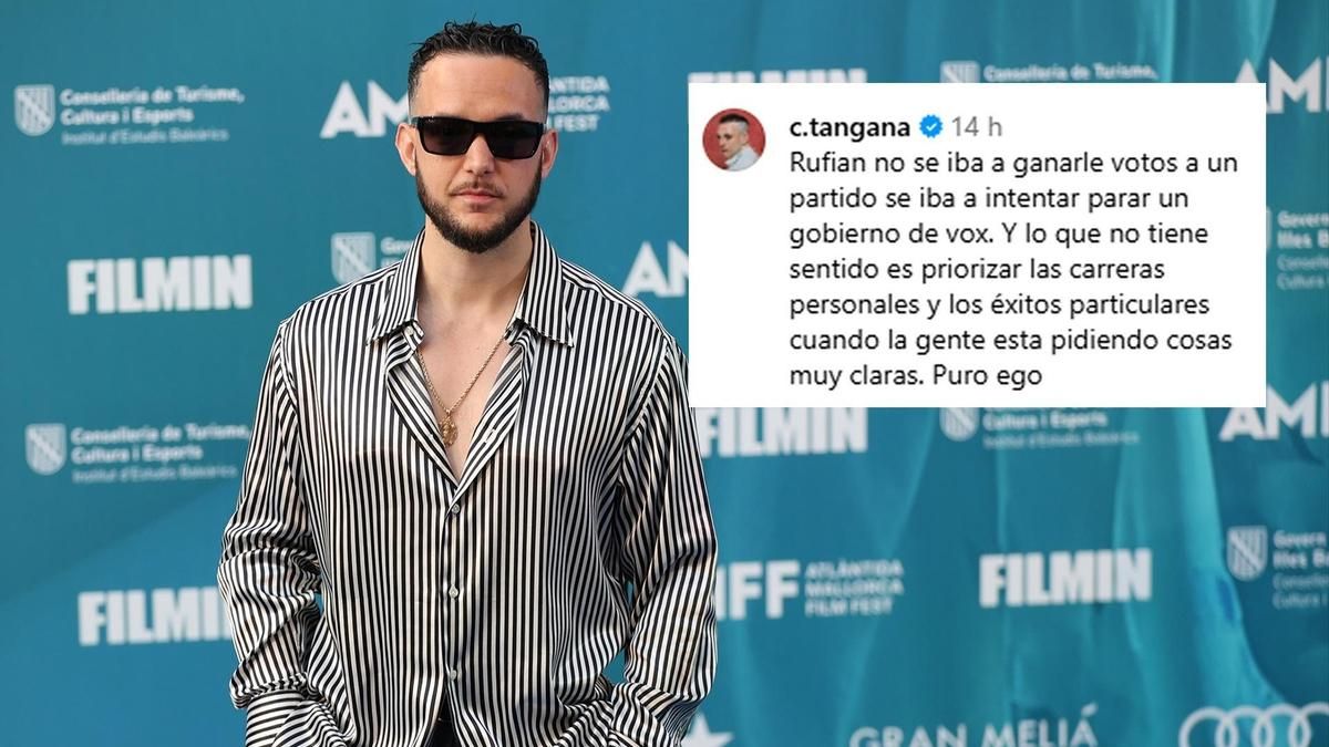C. Tangana entra en el debate sobre la unidad de la izquierda: "Puro ego"