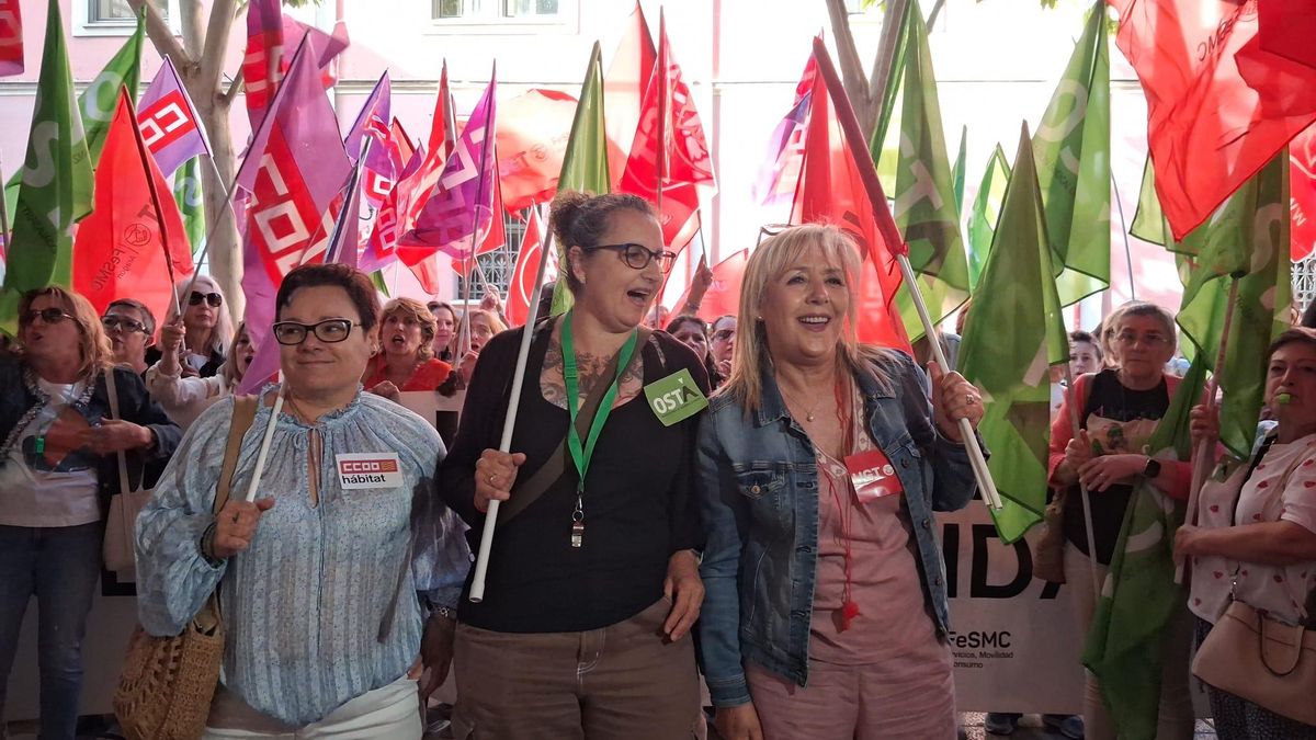 “Ni un paso atrás”: el sector de la limpieza de Zaragoza provincia mantiene la presión tras aplazarse de nuevo el arbitraje