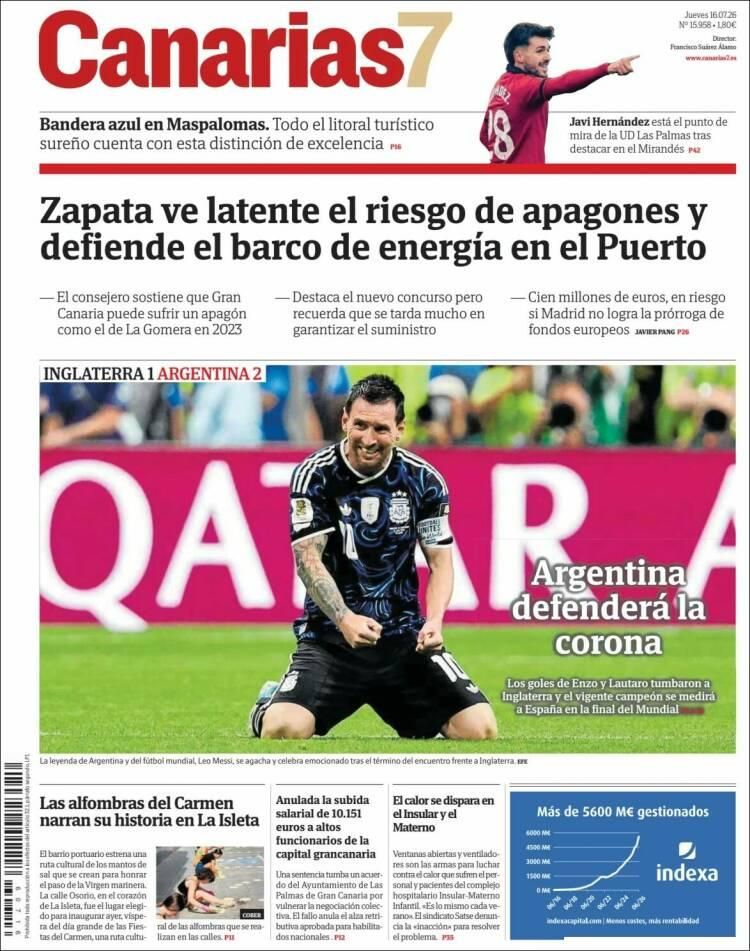 Hermosa mañana, ¿verdad? La Selección Argentina lo hizo otra vez: las tapas de los diarios se rinden ante la Scaloneta finalista