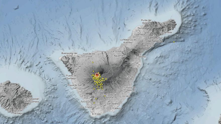 Nuevo enjambre sísmico junto al Teide: más de 500 microterremotos en pocas horas