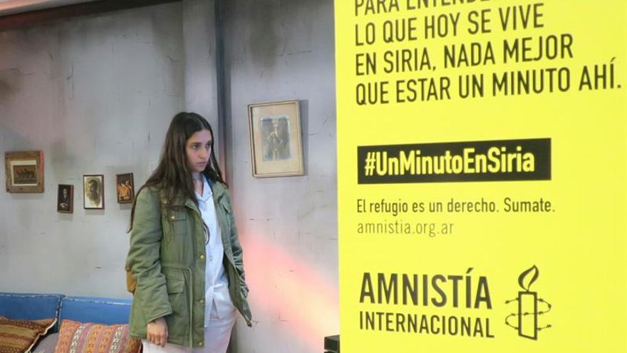 Replican casa siria en metro Buenos Aires para generar empatía con refugiados