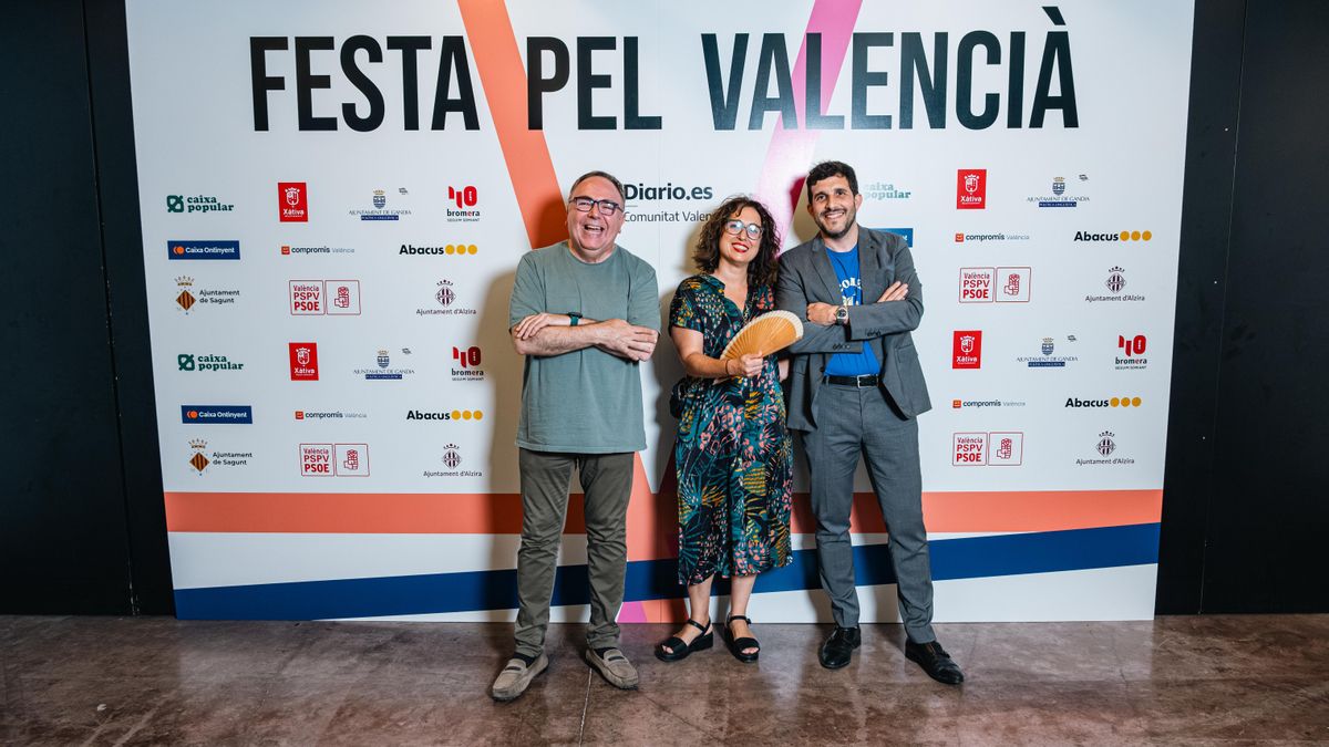 Vicente Inglada, Rosa Domínguez i Sergi Pitarch.