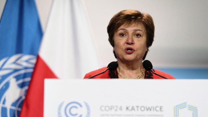 En la imagen, la gerente del Fondo Monetario Internacional (FMI), Kristalina Georgieva.