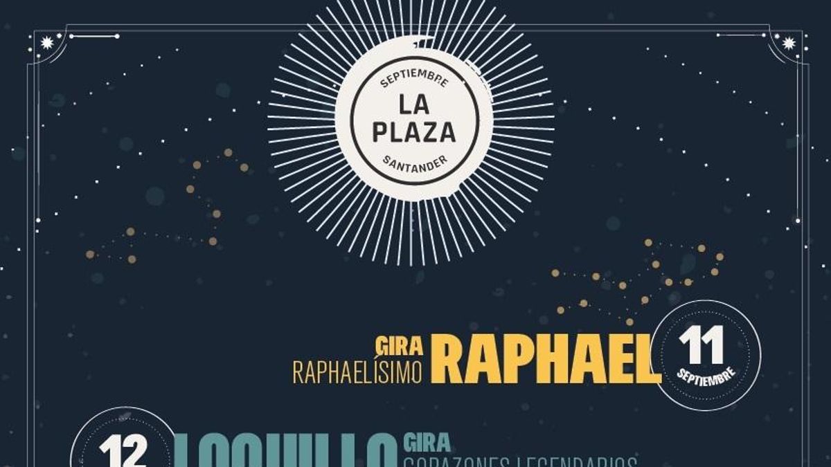 Raphael, Loquillo y Sergio Dalma se suman a los conciertos programados para este verano en Santander