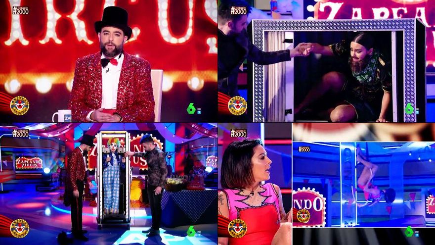 Así fue el circo de 'Zapeando' por sus 2.000 programas, con una baja de última hora