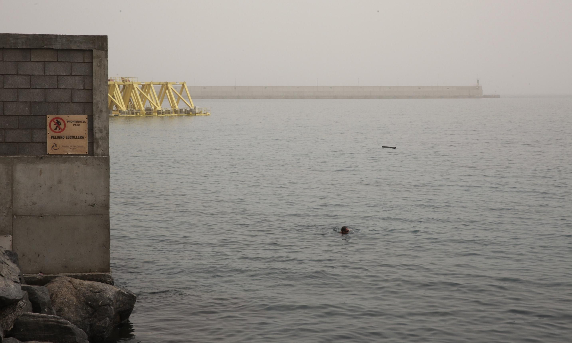 Calima en el sureste de Gran Canaria.