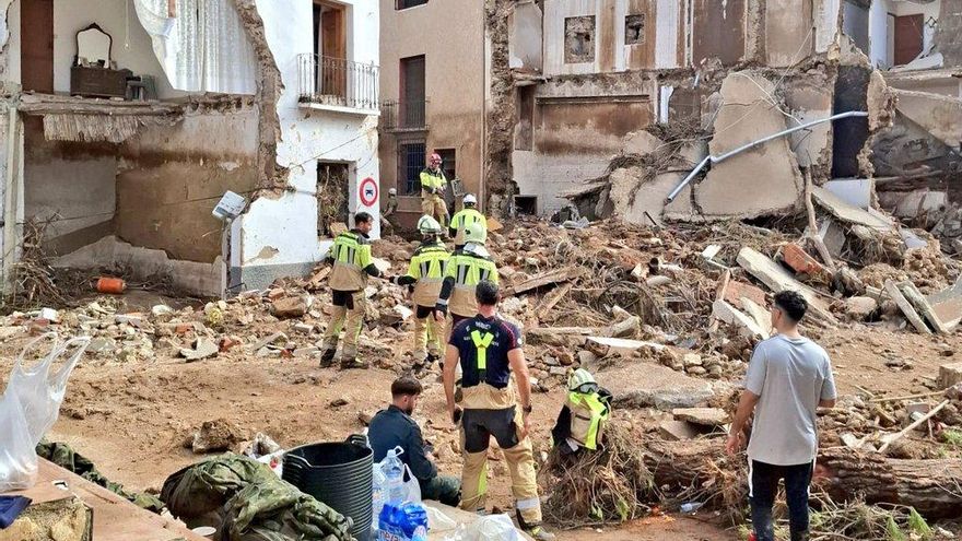 Trabajos de recuperación tras la riada en Letur del 29 de octubre de 2024