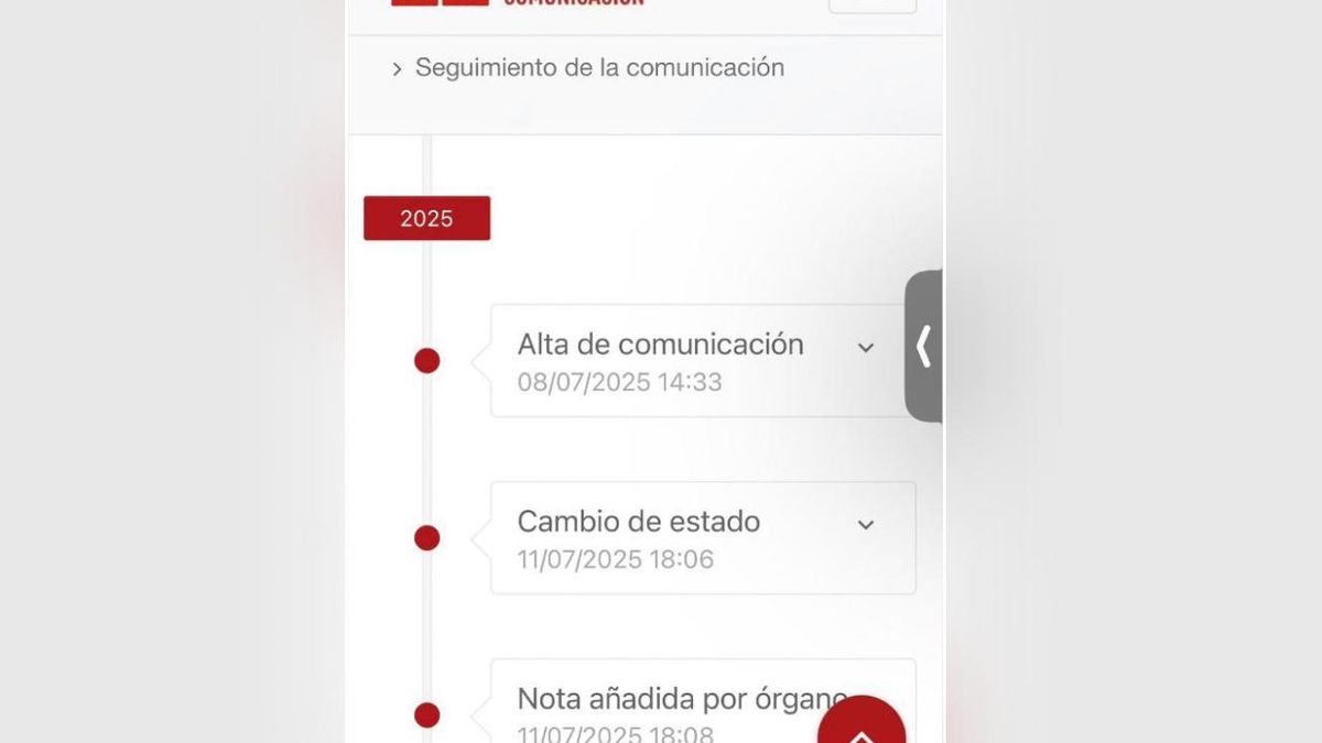 Captura de pantalla de una denuncia interna contra Francisco Salazar