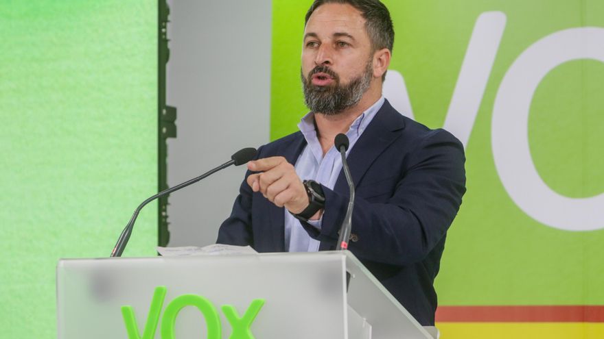 El presidente de Vox, Santiago Abascal