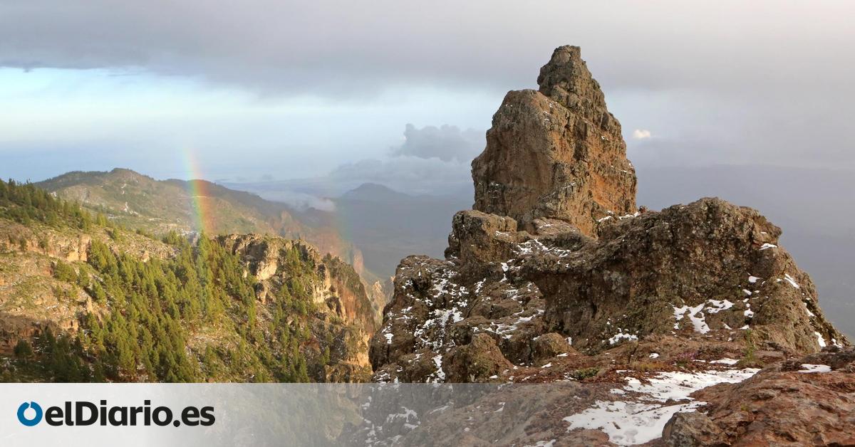 Dos heridos moderados al sufrir una caída con su moto en la subida al Pico de Las Nieves, en Gran Canaria