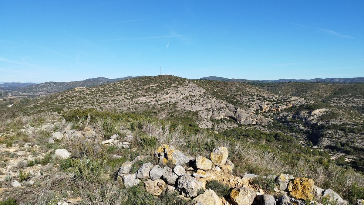 Posició republicana de la Moreria. Davant la cota 303 on estava la posició franquista. 