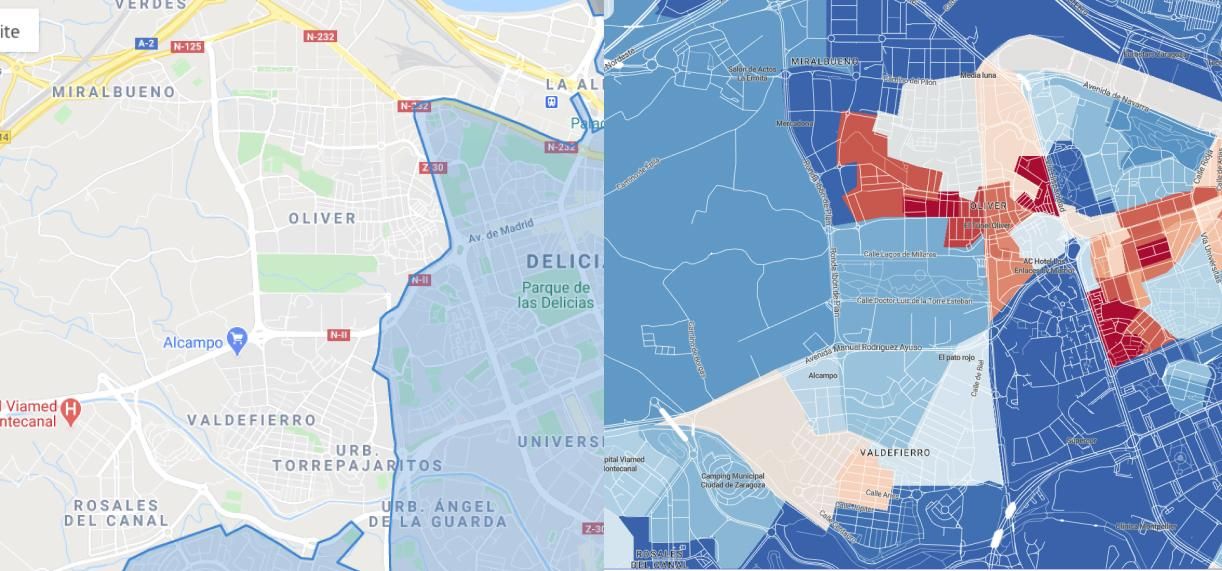 Oliver y Valdefierro, fuera de las zonas de motos de Zaragoza