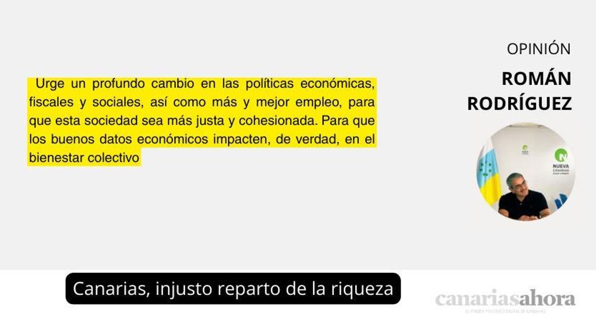 Canarias, injusto reparto de la riqueza
