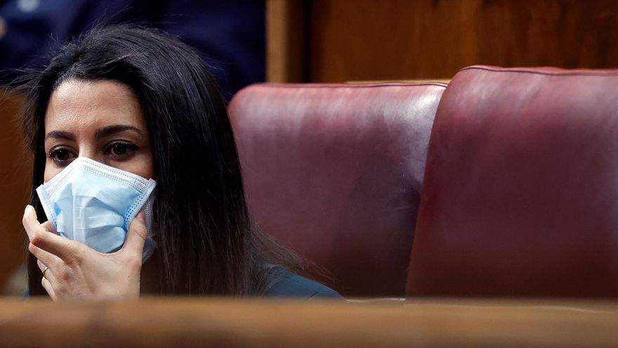 La líder de Ciudadanos, Inés Arrimadas, en el Congreso de los Diputados. EFE/Mariscal/Archivo