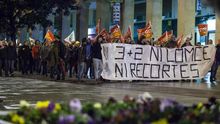 Los recortes y la Lomce han originado muchas protestas. Foto: Juan Manzanara