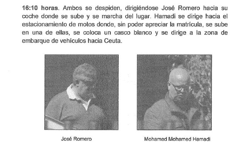 Fotos del seguimiento a José Romero y Hamadi