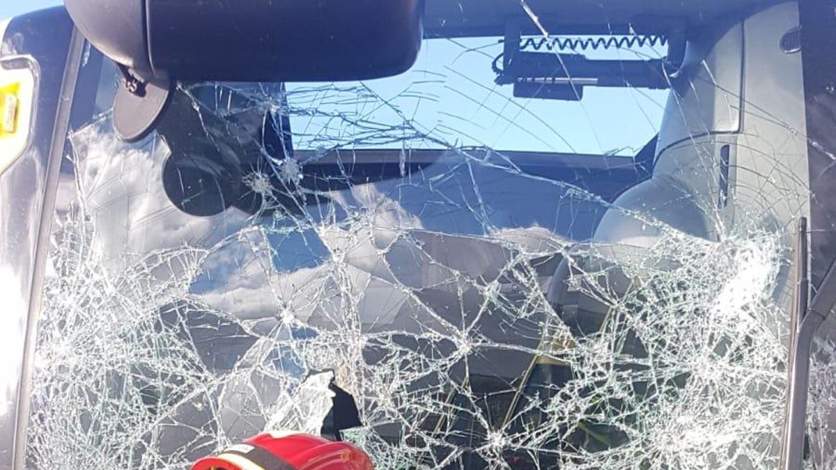 FOTOGALERÍA | Accidente de una guagua en la GC-60