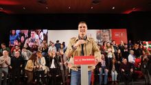 Pedro Sánchez, durante el acto electoral en Barakaldo. Foto: Socialistas vascos