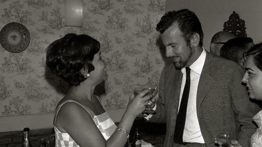 El actor Maximilian Shell, en Donostia, en 1977