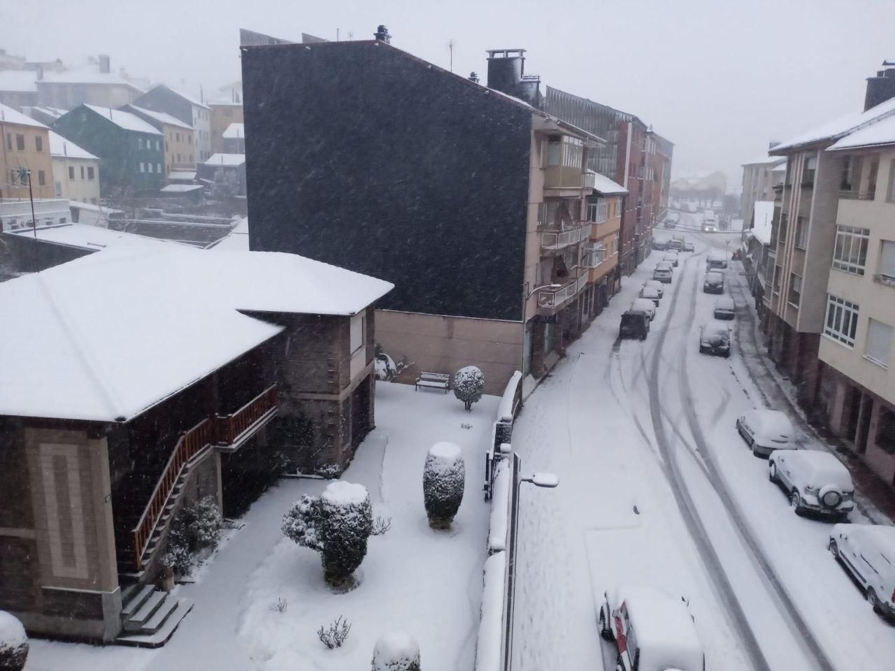 Nieve en Villablino.