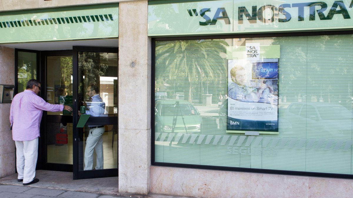 Una oficina de Sa Nostra en una imagen de archivo.