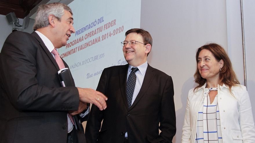 El president de la Generalitat, Ximo Puig, ha presentado los fondos Feder