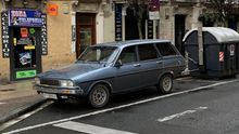 Un vehículo de 1978, este martes en el centro de Vitoria