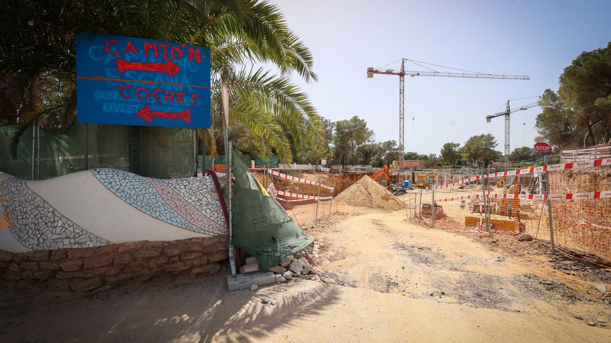 Las obras de construcción del nuevo hotel de cinco estrellas.