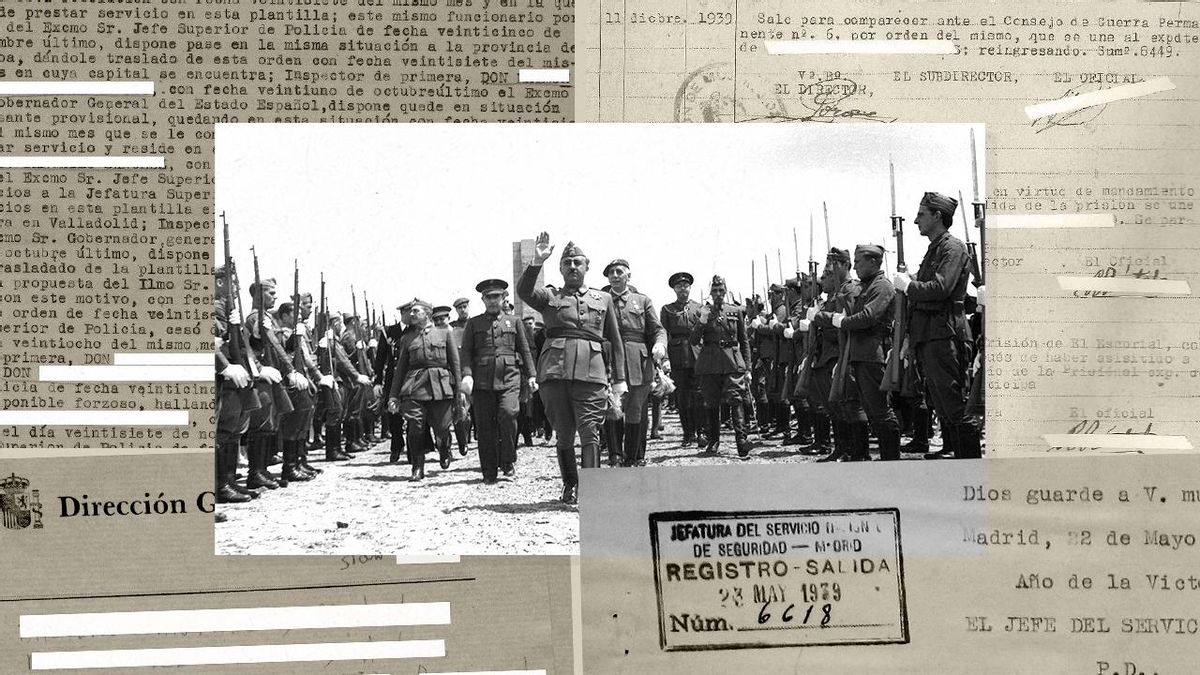 El borrado de nombres en los papeles del franquismo del archivo del Ministerio del Interior: "Está frenando la investigación"