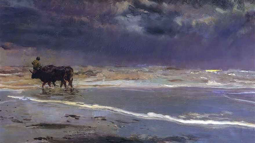 'Día gris en la playa de Valencia' (1901).