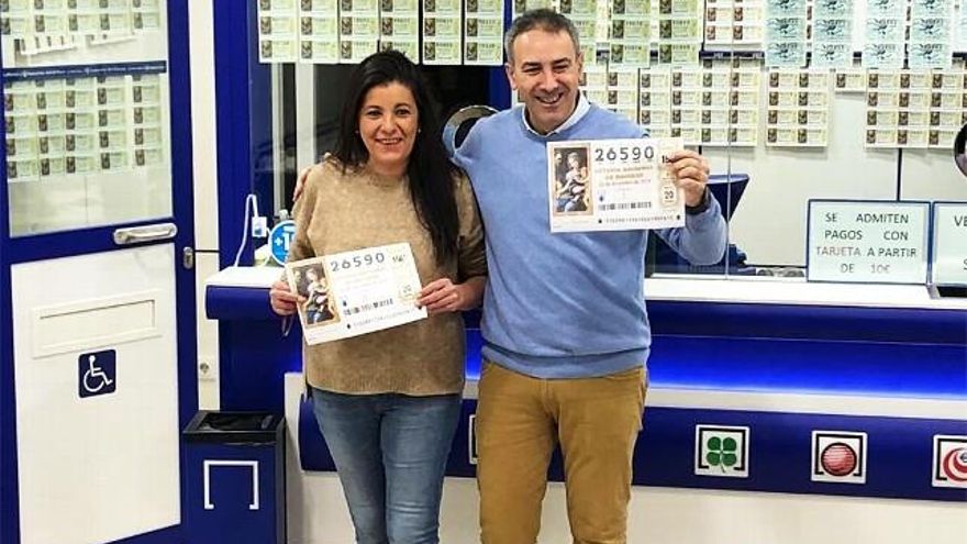 El Gordo se vendió en la administración de Lotería en el Carrefour de Salamanca. Foto: Salamanca24horas.