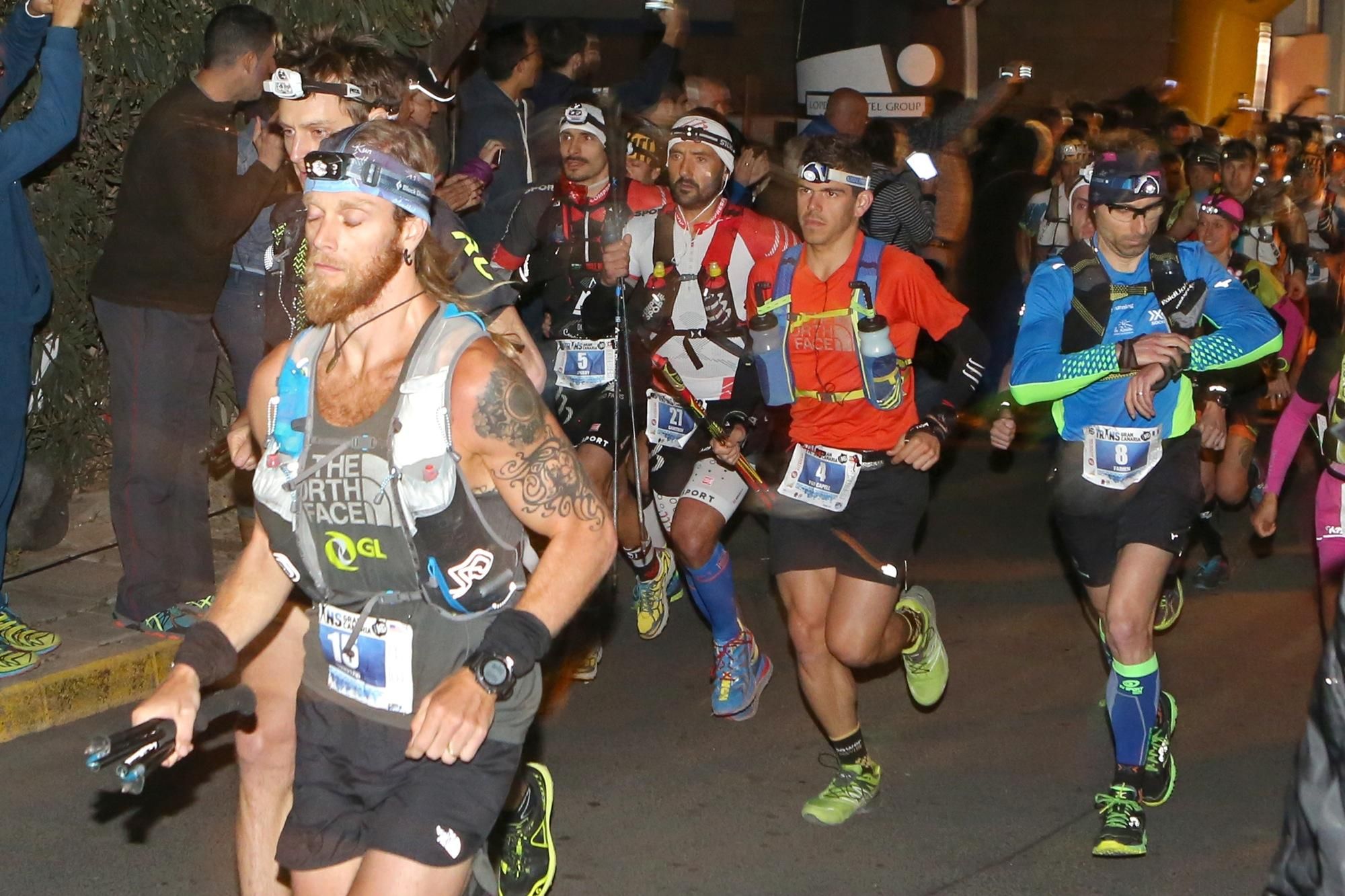 Salida de la Transgrancanaria 125 km. Alejandro Ramos.