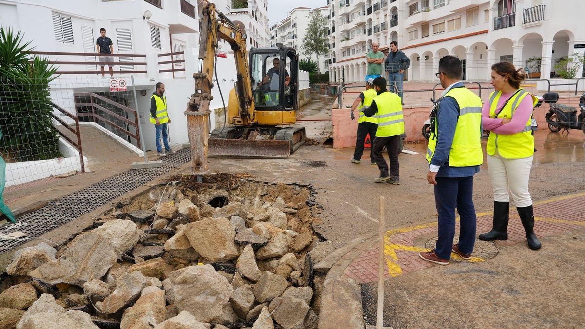 Trabajos preventivos de la DANA en Eivissa.