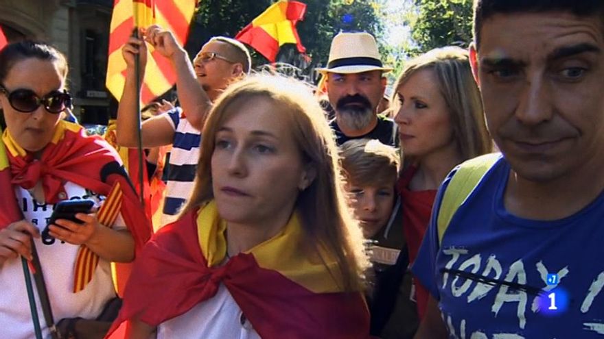 Manifestantes en Informe Semanal