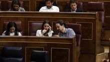 Iglesias y Montero, en el Congreso.