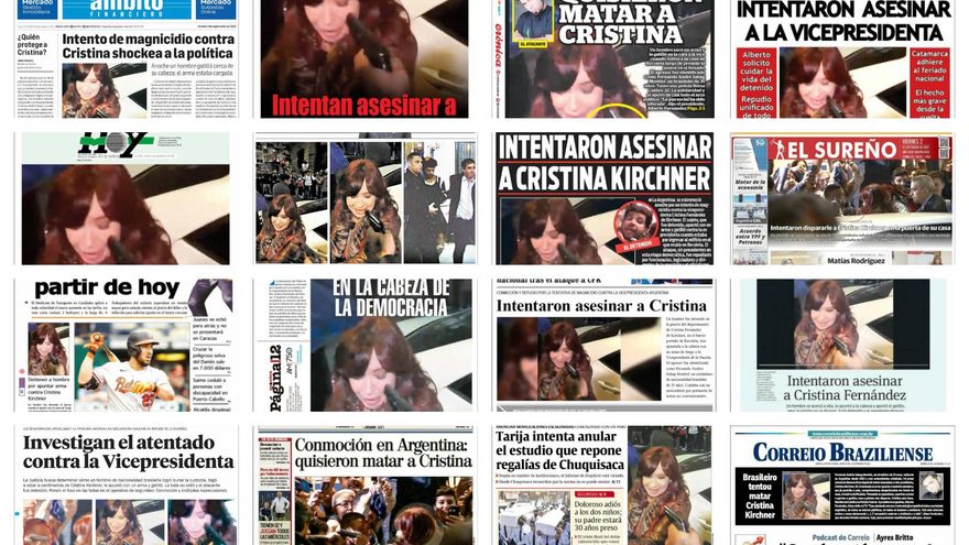 Así mostraron las tapas de Argentina y América el intento de asesinato a CFK