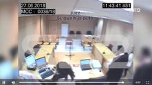 Momento del vídeo difundido por Cadena Ser en que Derqui llama "hija puta" a la denunciante.