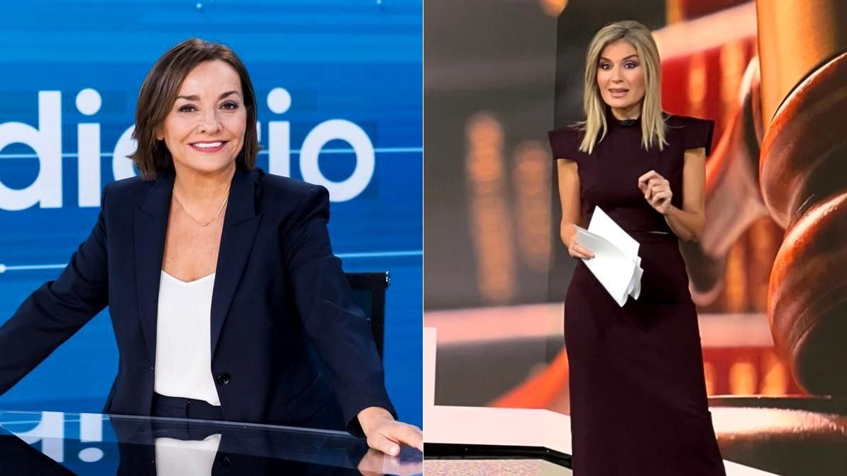 Pepa Bueno en el 'Telediario 2' y Sandra Golpe en Antena 3 Noticias 1