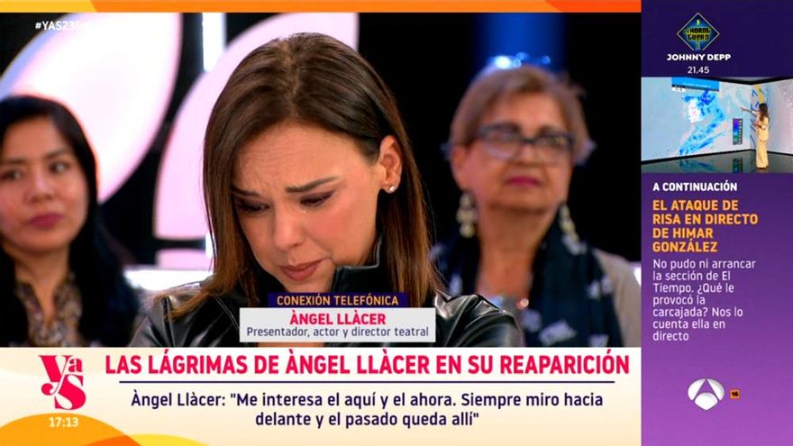 El emotivo momento de Chenoa y Àngel Llàcer, entre lágrimas en Antena 3: "Ese amor es lo que me ha hecho vivir"