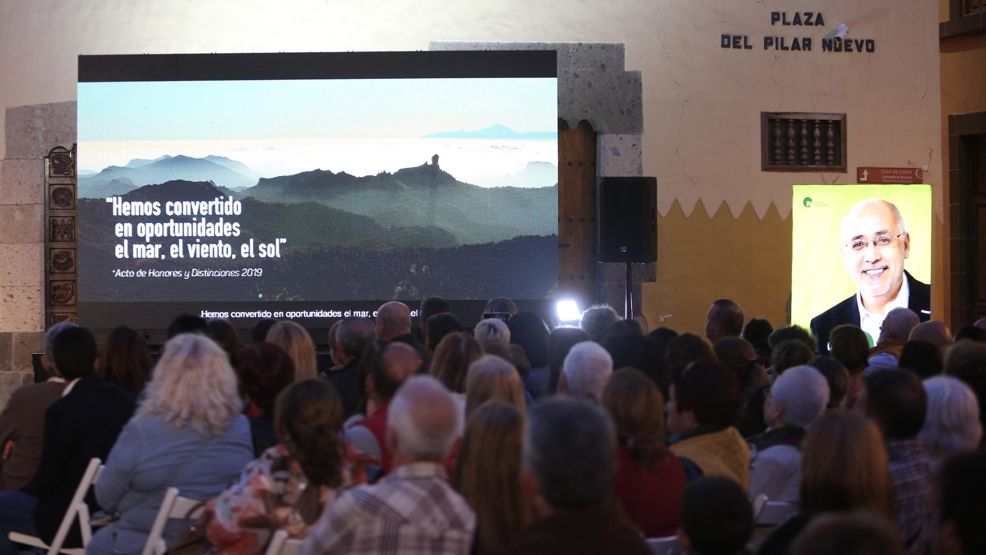 Presentación de la candidatura de Antonio Morales (NC) al Cabildo en Las Palmas de Gran Canaria.