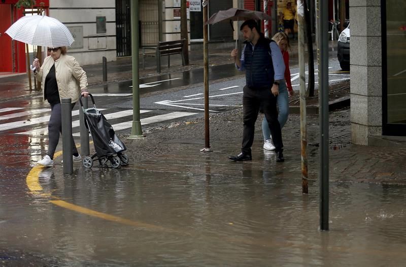 Lluvia en Santa Cruz de Tenerife