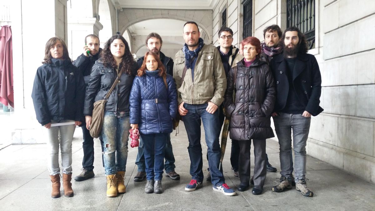 José Ramón Blanco, en el centro de la imagen, junto a varios de los miembros del Consejo Ciudadano.