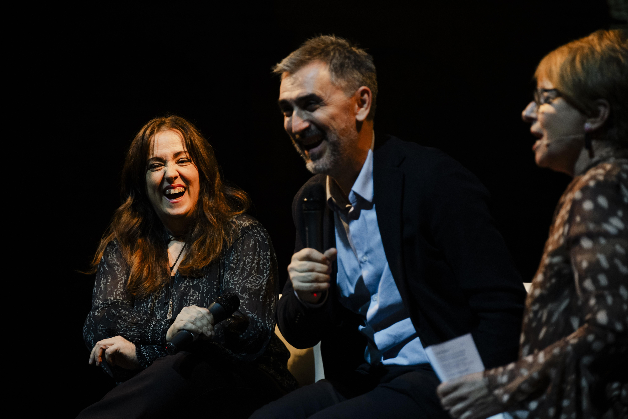 Carmen Bachiller e Ignacio Escolar durante la gala