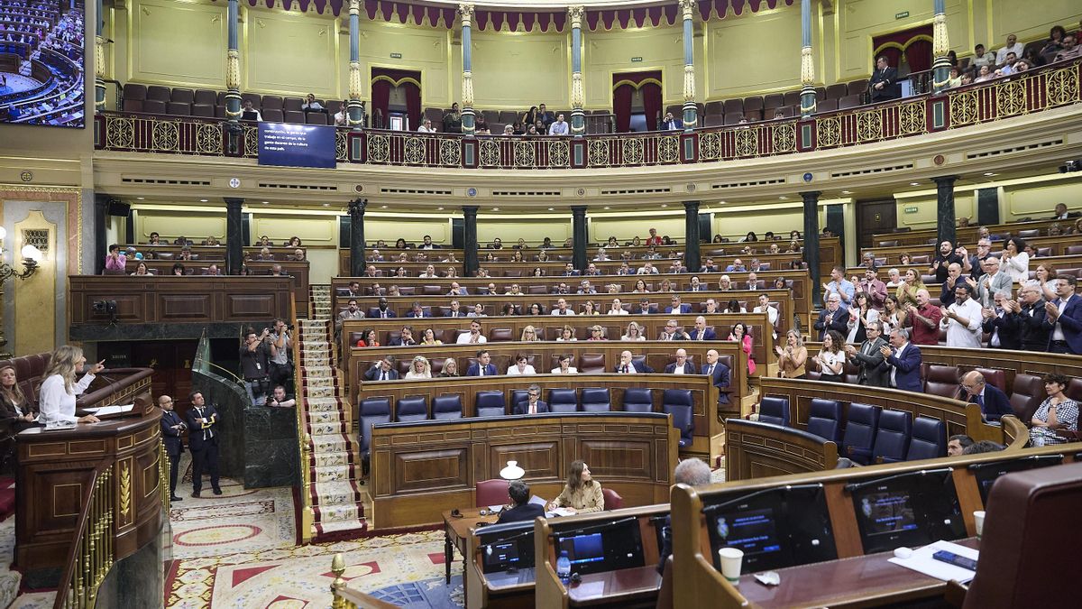 Hemiciclo durante un pleno en el Congreso de los Diputados, a 10 de septiembre de 2025, en Madrid (España).